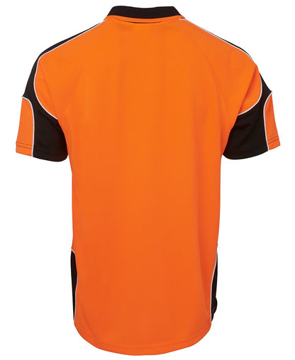 JB's Wear Hi Vis S/S Arm Panel Polo 6AP4S - Icon Tshirts