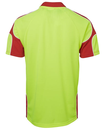 JB's Wear Hi Vis S/S Arm Panel Polo 6AP4S - Icon Tshirts