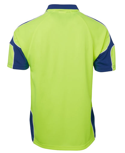 JB's Wear Hi Vis S/S Arm Panel Polo 6AP4S - Icon Tshirts