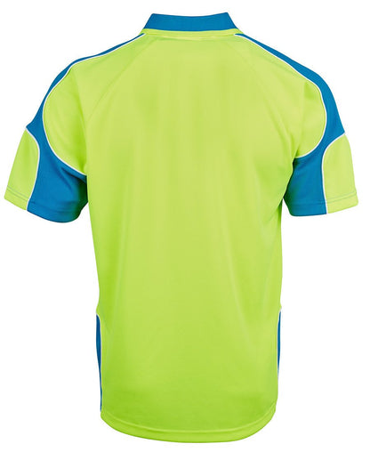 JB's Wear Hi Vis S/S Arm Panel Polo 6AP4S - Icon Tshirts