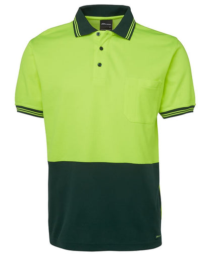 JB's Wear Hi Vis S/S Cotton Back Polo 6HPS - Icon Tshirts