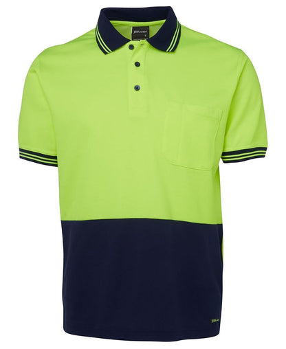 JB's Wear Hi Vis S/S Cotton Back Polo 6HPS - Icon Tshirts