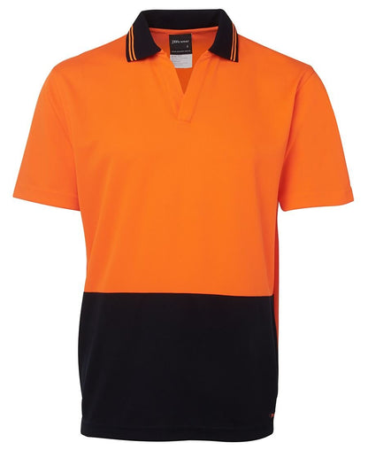 JB's Wear Hi Vis S/S Non Button Polo 6HNB - Icon Tshirts