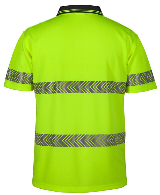 JB's Wear HI VIS S/S SEGMENTED TAPE POLO 6HSST - Icon Tshirts