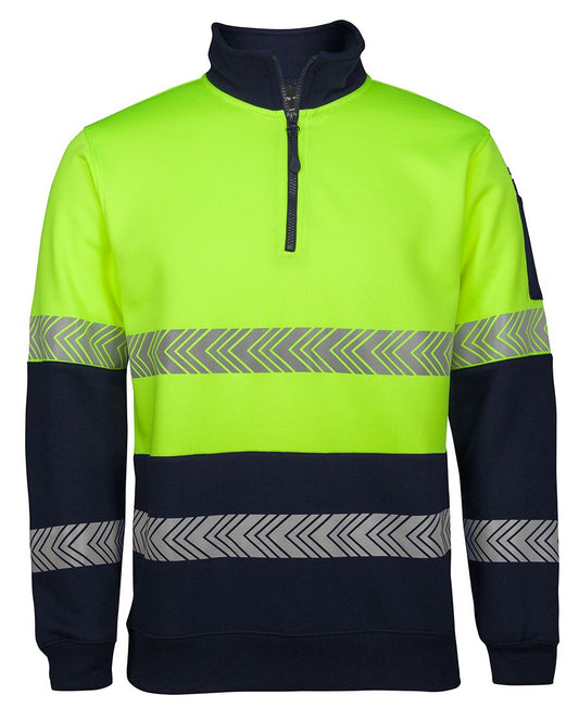 JB's Wear HI VIS ½ ZIP SEGMENTED TAPE FLEECE 6HZS - Icon Tshirts