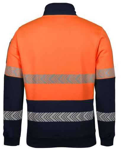 JB's Wear HI VIS ½ ZIP SEGMENTED TAPE FLEECE 6HZS - Icon Tshirts