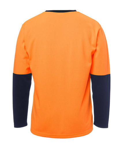 JB's Wear JB's Hi Vis Long Sleeve Traditional T-Shirt 6HVTL - Icon Tshirts