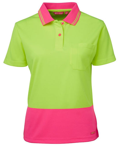 JB's Wear Ladies Hi Vis S/S Comfort Polo 6LHCP - Icon Tshirts