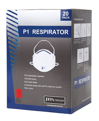 JB's Wear P1 RESPIRATOR (20PC) 8C001 - Icon Tshirts