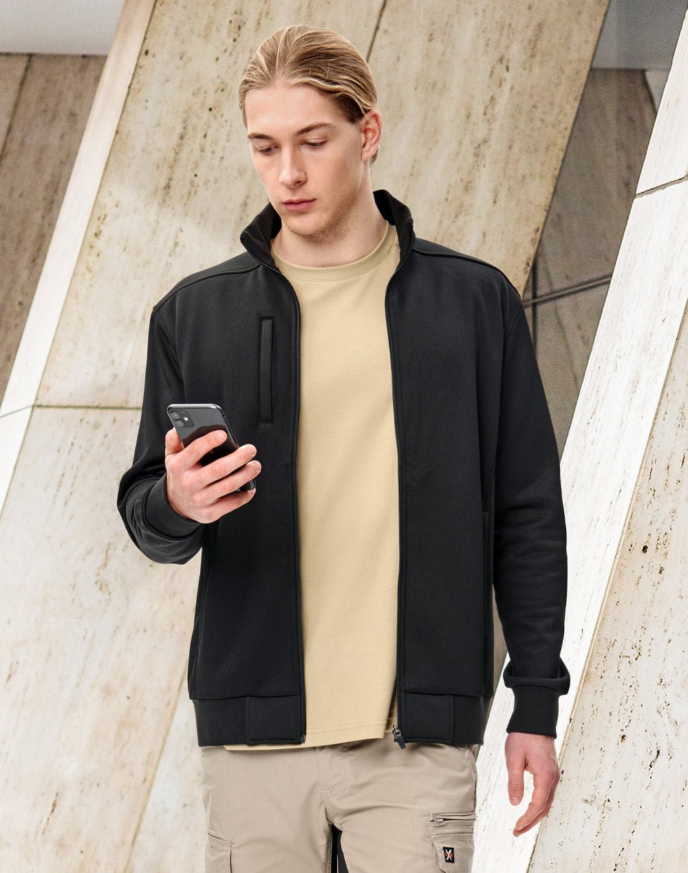 JK57 JACQUARD FLEECE BOMBER JACKET - Icon Tshirts