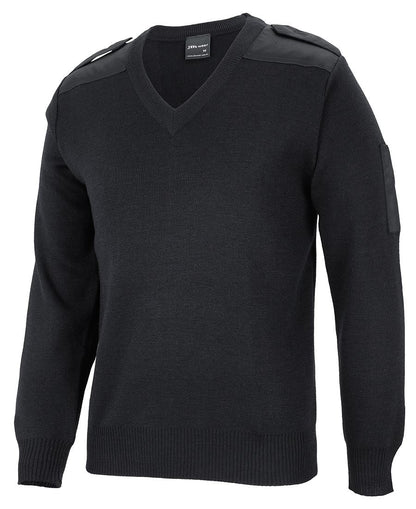 KNITTED EPAULETTE JUMPER 6EJ - Icon Tshirts