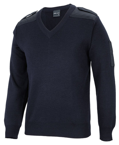KNITTED EPAULETTE JUMPER 6EJ - Icon Tshirts