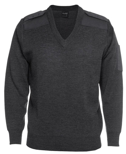 KNITTED EPAULETTE JUMPER 6EJ - Icon Tshirts