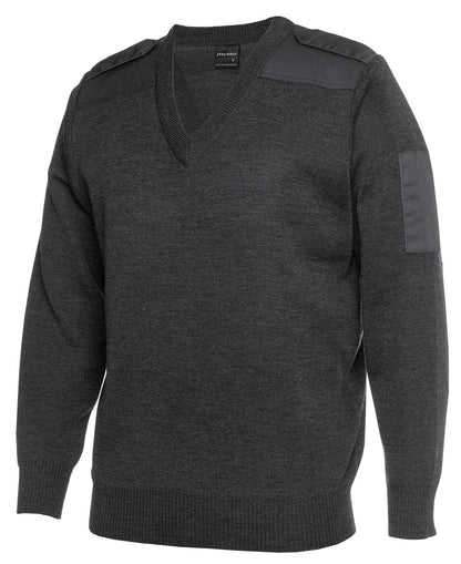 KNITTED EPAULETTE JUMPER 6EJ - Icon Tshirts