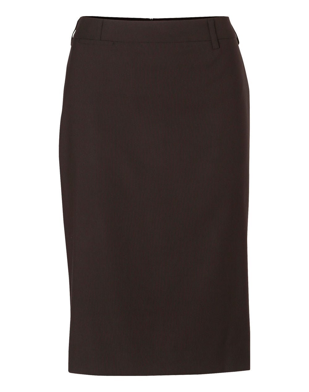 M9471 Women's Poly/Viscose Stretch Mid Length Lined Pencil Skirt - Icon Tshirts