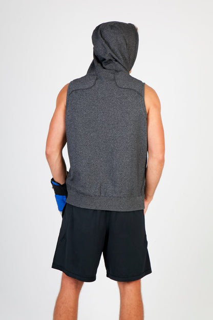 Men's Heather SLEEVELESS Hoodie - Icon Tshirts