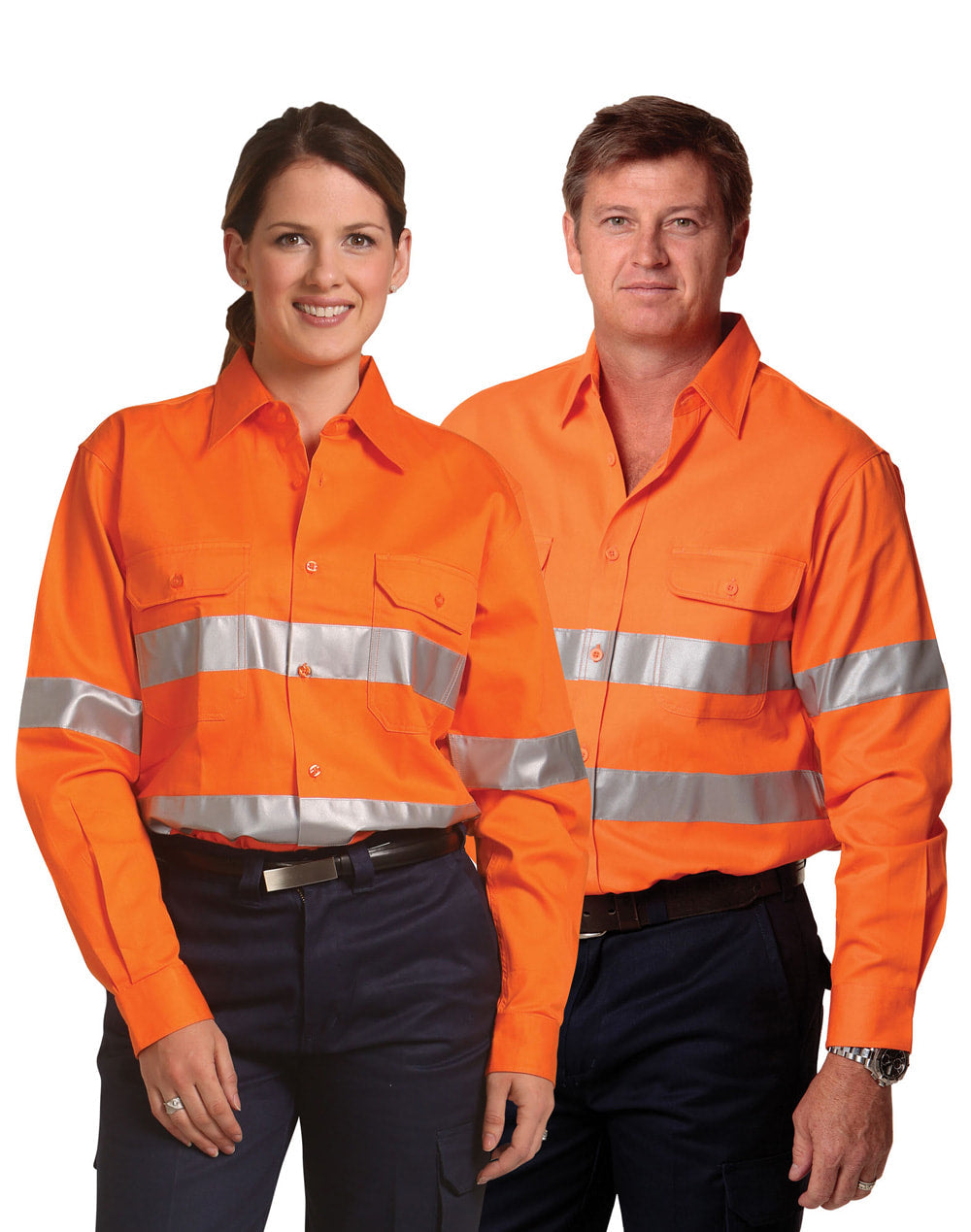 AIW SW52 COTTON DRILL SAFETY SHIRT - Unisex