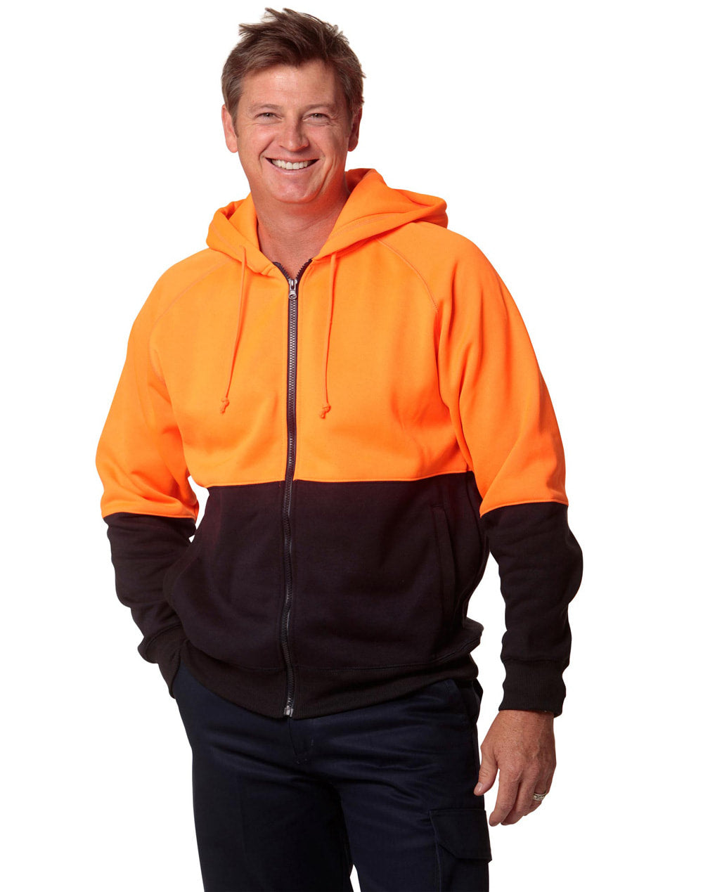 AIW SW24 HI-VIS TWO TONE FLEECE HOODIE