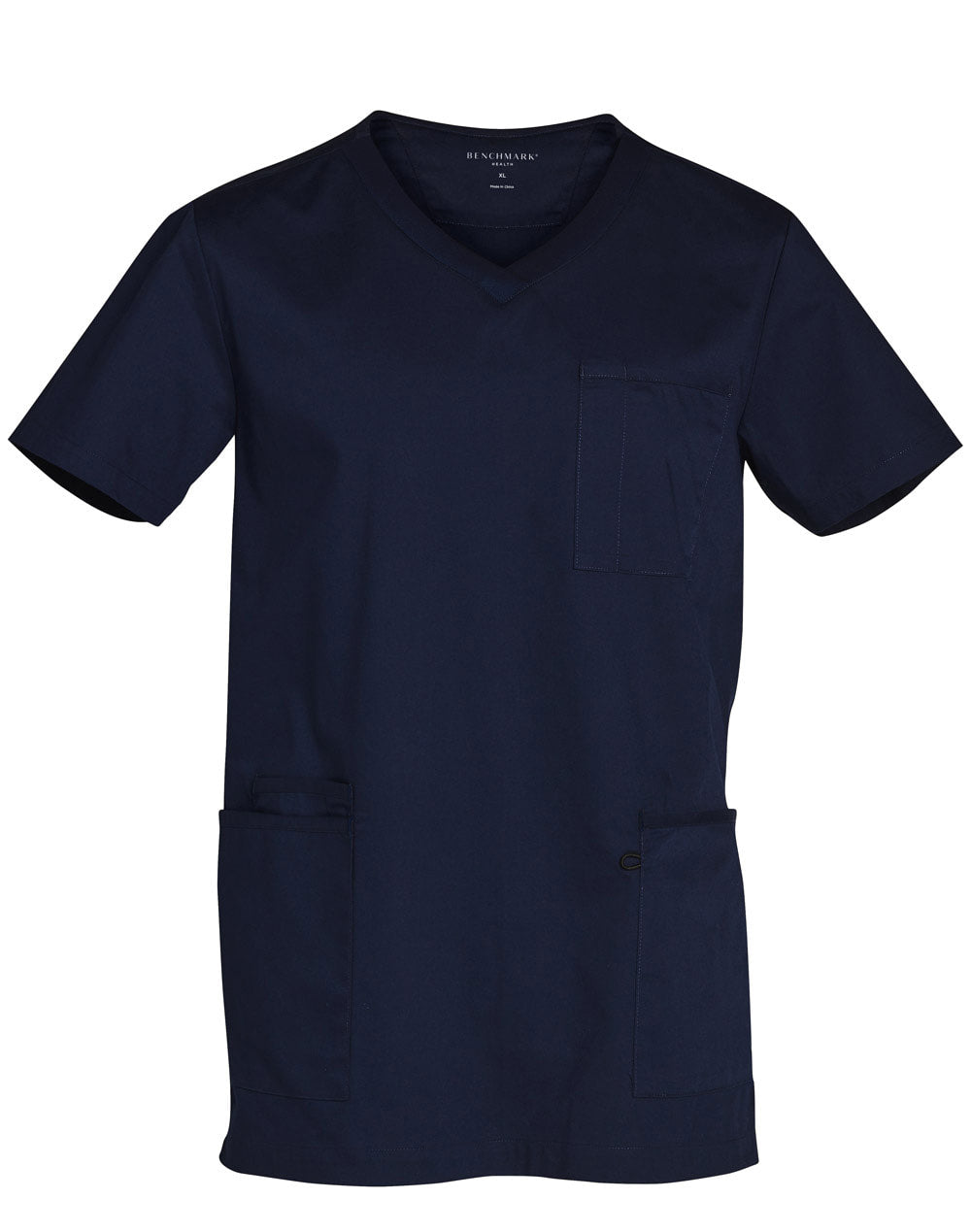 AIW M7650 MENS V-NECK CONTRAST TRIM SCRUB TOP