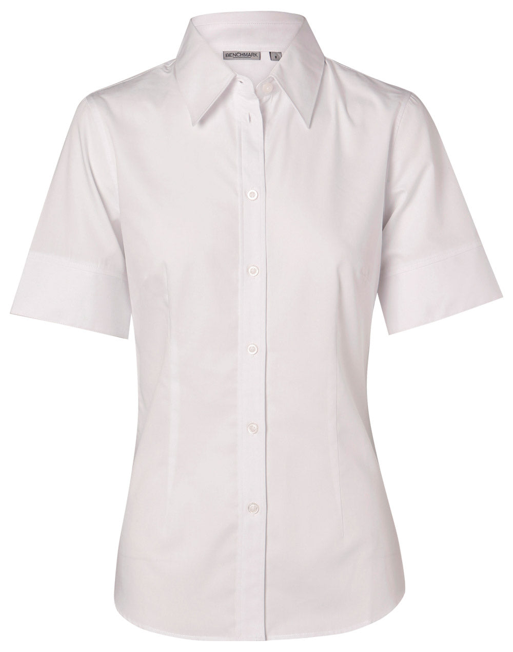 Benchmark M8030S Women's Fine Twill Short Sleeve Shirt