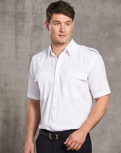 Benchmark BS06S Epaulette Short Sleeve-Unisex