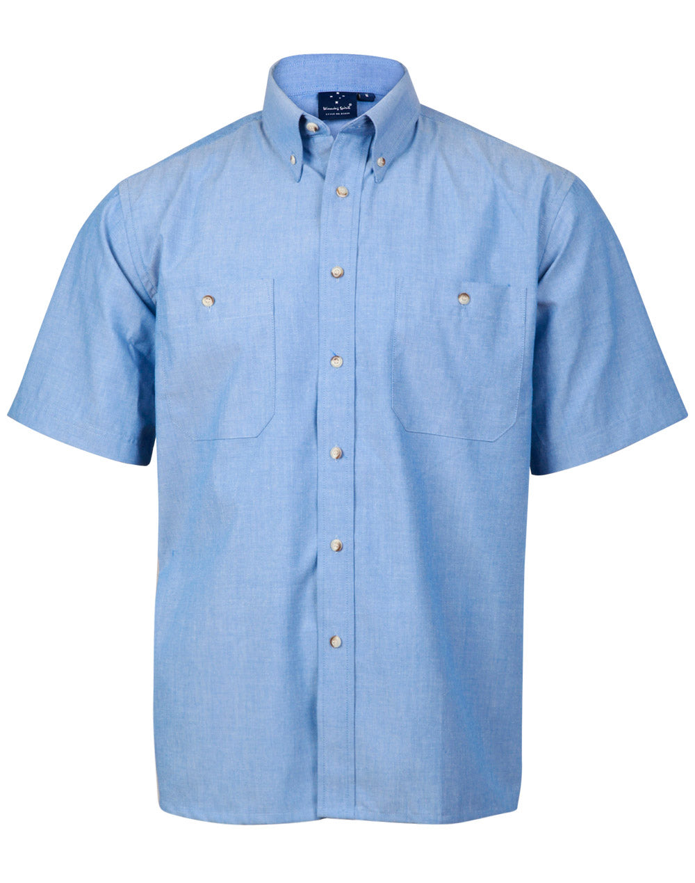 Benchmark BS03S Men's Chambray Short Sleeve