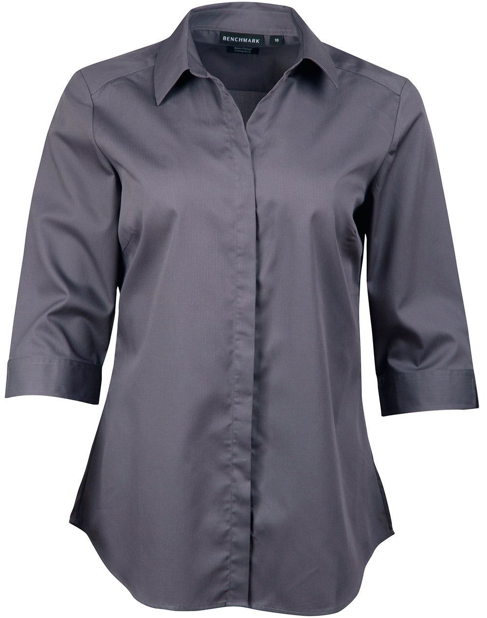 Benchmark M8110Q BARKLEY LADIES TAPED SEAM 3/4 SLEEVE SHIRT