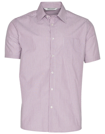 Benchmark M7231 Men's Balance Stripe Short Sleeve Shirt