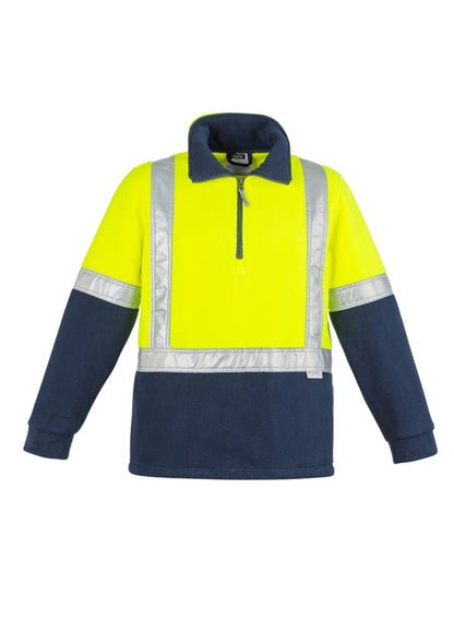 Syzmik HI VIS Polar FLEECE JUMPER SHOULDER TAPED ZT462 - Icon Tshirts