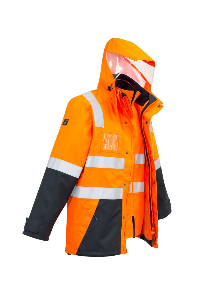 Syzmik Mens Hi Vis 4 in 1 Waterproof Jacket ZJ532 - Icon Tshirts