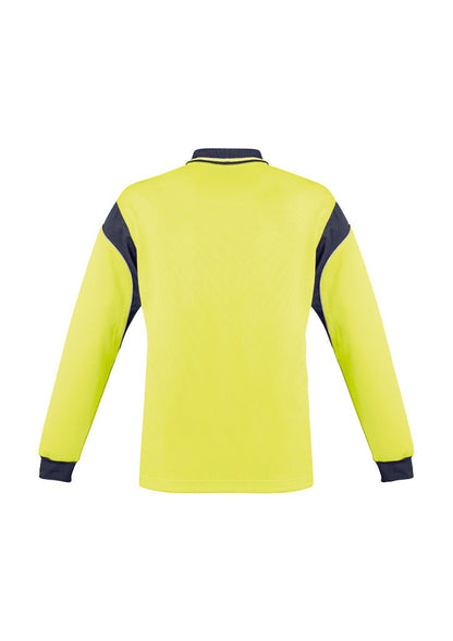 Syzmik Mens Hi Vis Aztec Polo - Long Sleeve ZH249 - Icon Tshirts