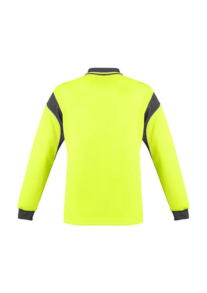 Syzmik Mens Hi Vis Aztec Polo - Long Sleeve ZH249 - Icon Tshirts