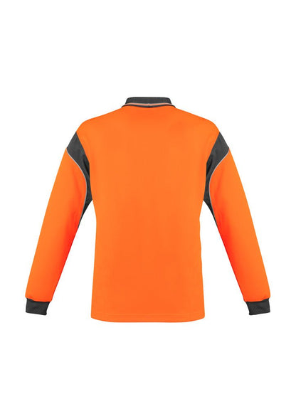 Syzmik Mens Hi Vis Aztec Polo - Long Sleeve ZH249 - Icon Tshirts