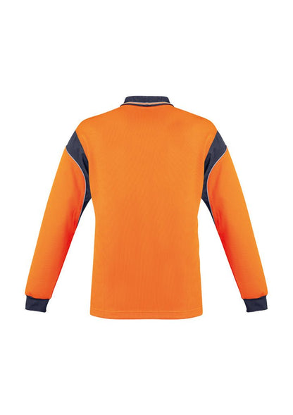 Syzmik Mens Hi Vis Aztec Polo - Long Sleeve ZH249 - Icon Tshirts