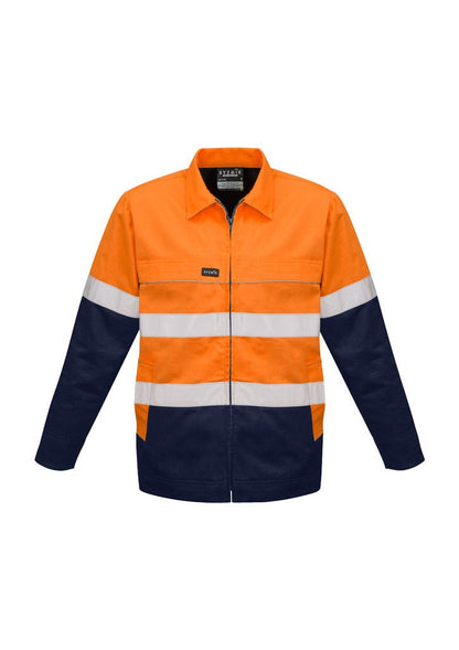 Syzmik Mens Hi Vis Cotton Drill Jacket ZJ590 - Icon Tshirts