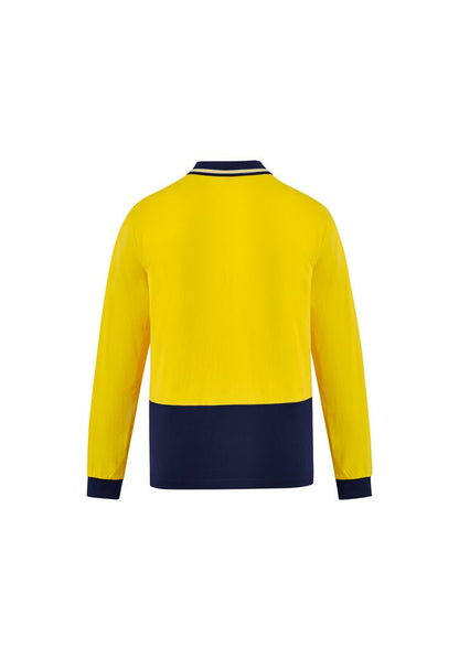 Syzmik Mens Hi Vis Cotton L/S Polo ZH430 - Icon Tshirts