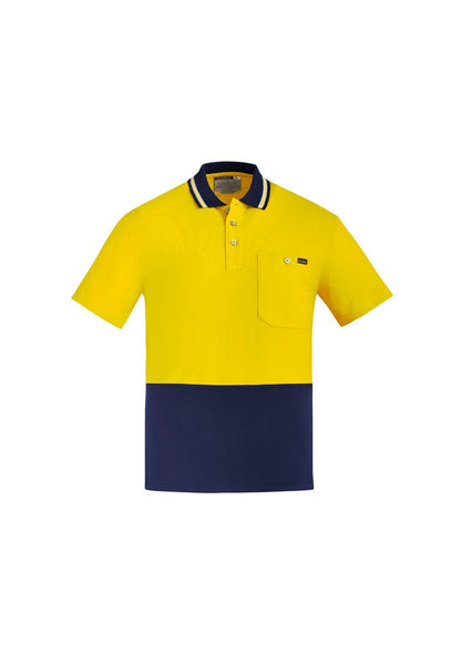 Syzmik Mens Hi Vis Cotton S/S Polo ZH435 - Icon Tshirts