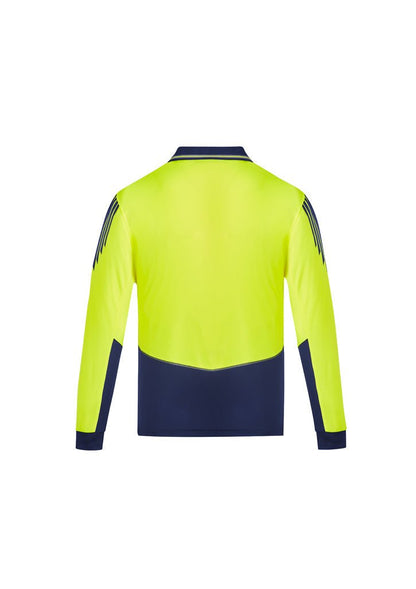 Syzmik Mens Hi Vis Flux L/S Polo ZH310 - Icon Tshirts