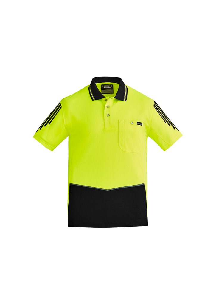 Syzmik Mens Hi Vis Flux Short sleeve Polo ZH315 - Icon Tshirts