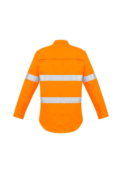 Syzmik Mens Hi Vis Hoop Taped Shirt ZW640 - Icon Tshirts