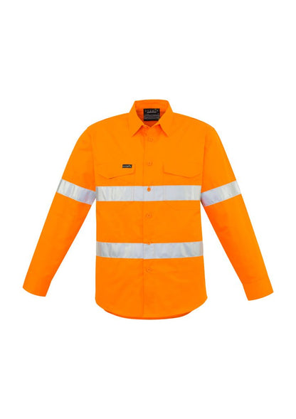 Syzmik Mens Hi Vis Hoop Taped Shirt ZW640 - Icon Tshirts