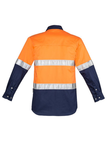 Syzmik Mens Hi Vis Spliced Industrial Shirt - Hoop Taped ZW123 - Icon Tshirts