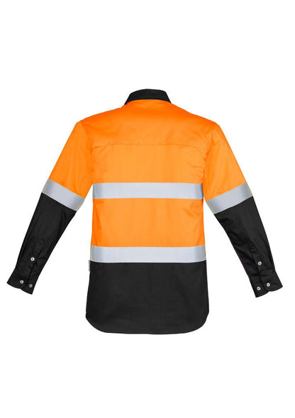 Syzmik Mens Hi Vis Spliced Industrial Shirt - Hoop Taped ZW123 - Icon Tshirts