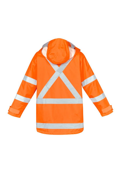 Syzmik Mens Hi Vis X Back Taped 4 in 1 Waterproof Jacket ZJ616 - Icon Tshirts