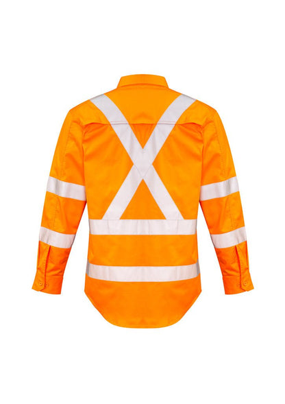 Syzmik Mens Hi Vis X Back Taped Shirt ZW690 - Icon Tshirts