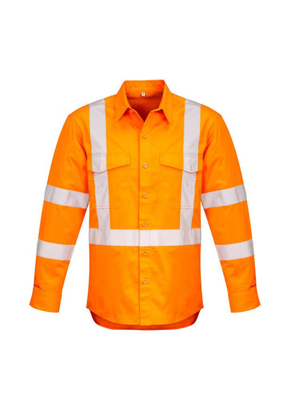 Syzmik Mens Hi Vis X Back Taped Shirt ZW690 - Icon Tshirts
