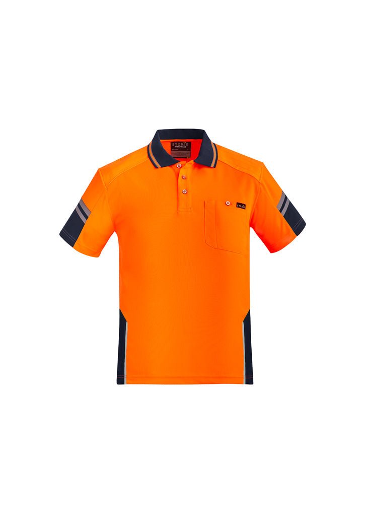 Syzmik Mens Reinforced Hi Vis Squad S/S Polo ZH465 - Icon Tshirts