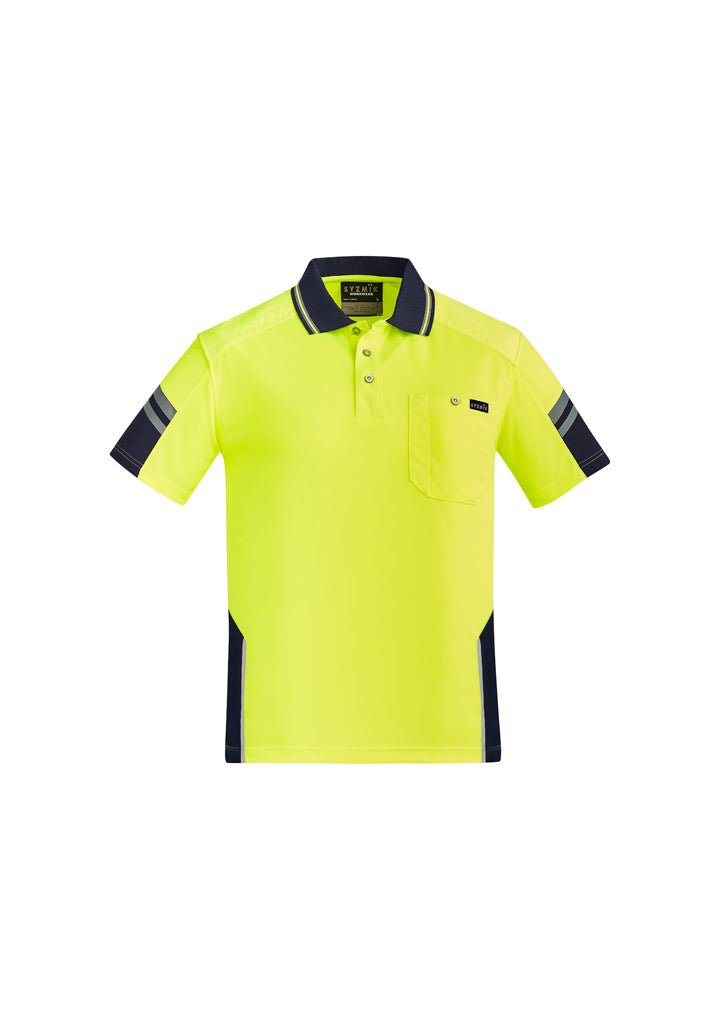 Syzmik Mens Reinforced Hi Vis Squad S/S Polo ZH465 - Icon Tshirts