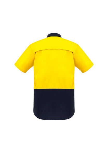 Syzmik Mens Rugged Cooling Hi Vis Spliced S/S Shirt ZW815 - Icon Tshirts