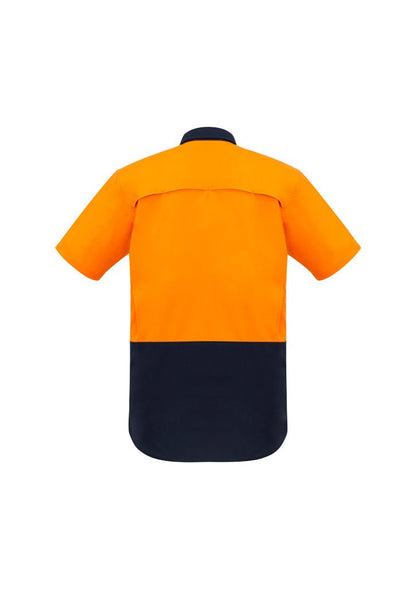 Syzmik Mens Rugged Cooling Hi Vis Spliced S/S Shirt ZW815 - Icon Tshirts